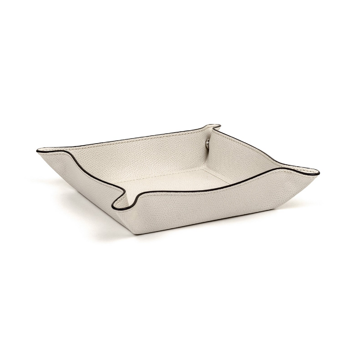 Square Leather Trinket Tray | Pinetti | OROA.com