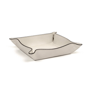 Square Leather Trinket Tray | Pinetti | OROA.com