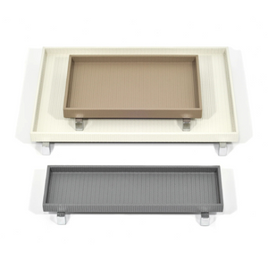 Metal Feet Leather Tray | Pinetti Rialto | OROA.com