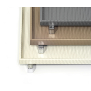 Metal Feet Leather Tray | Pinetti Rialto | OROA.com
