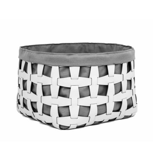 Outdoor Handwoven Leather Basket L | Pinetti Hook | OROA.com