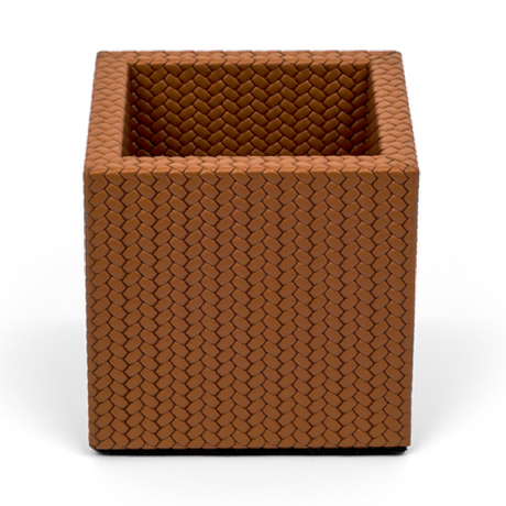 Leather Square Pencil Cup | Pinetti | OROA.com