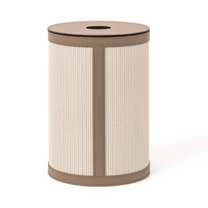 Leather Upholstered Paper Bin | Pinetti Roda | OROA.com
