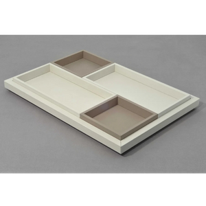 Leather Covered Serving Tray | Pinetti Samurai | OROA.com