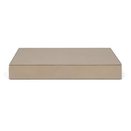 Calf Leather Lidded Box L | Pinetti | OROA.com