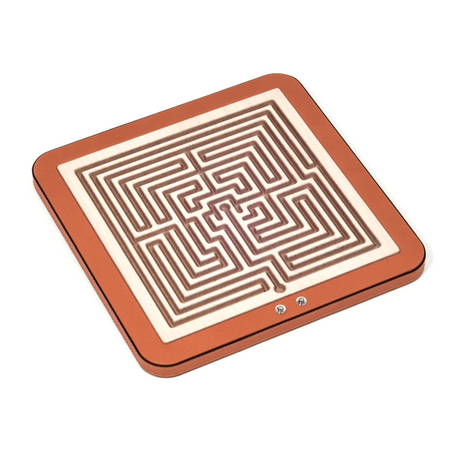 Leather Finished Square Labyrinth | Pinetti Arianna | OROA.com