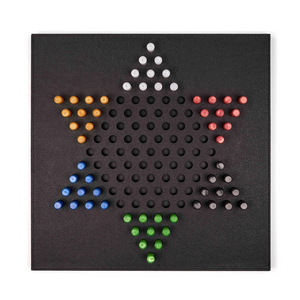 Leather Board Game | Pinetti Chinese Checkers | OROA.com