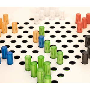 Leather Board Game | Pinetti Chinese Checkers | OROA.com