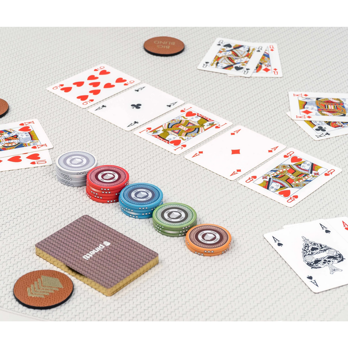 Calf Leather Poker Game Set | Pinetti