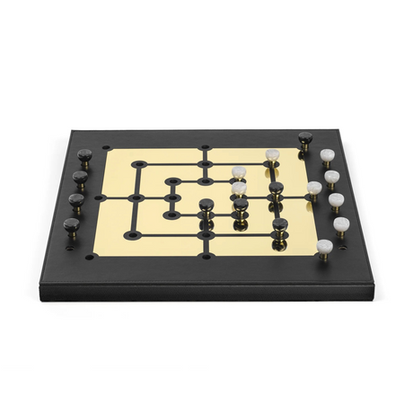 Leather Strategy Game Set | Pinetti Mill | OROA.com