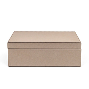 Leather Covered Tea Box Organizer | Pinetti | OROA.com