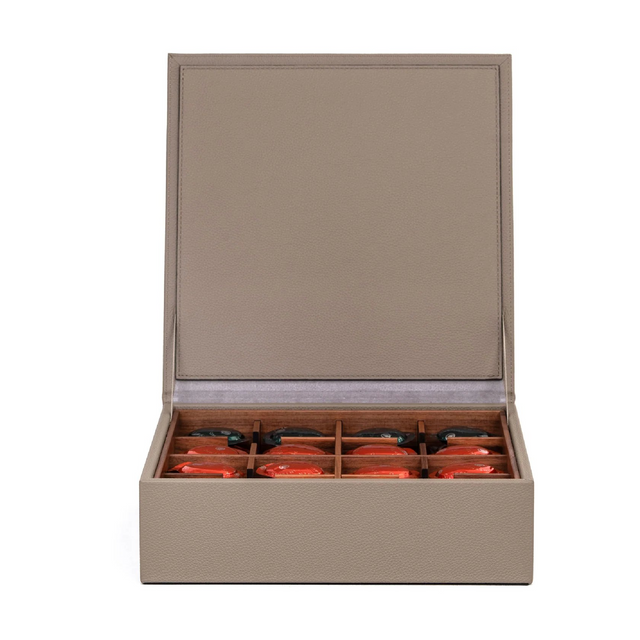 Calf Leather Coffee Pods Box | Pinetti Zenius | Italianfuniture.com