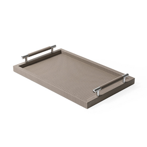 Modern Classic Leather Tray | Pinetti Dedalo | OROA.com