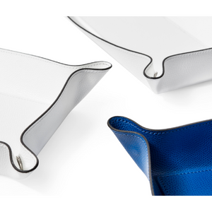 Raised Edges Leather Trinket Tray | Pinetti | OROA.com