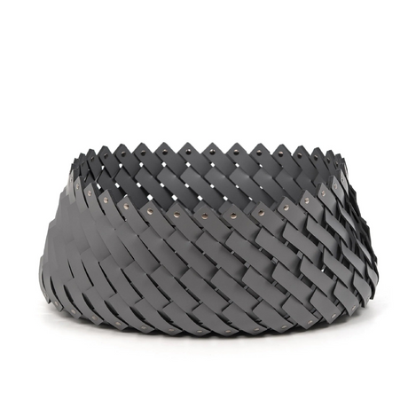 Leather Weave Oval Basket L | Pinetti Almeria | OROA.com