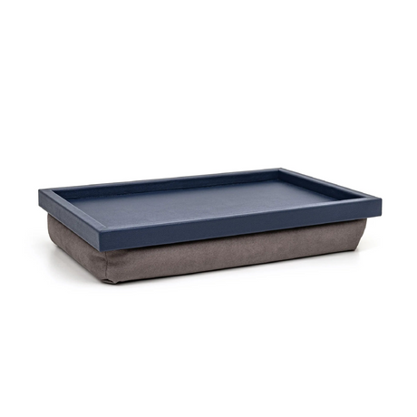 Navy Blue Leather Bed Tray | Pinetti Teseo | OROA.com