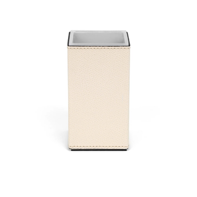 Waterproof Leather Square Toothbrush Holder | Pinetti Poseidon | OROA.com
