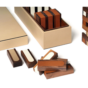 Italian Leather Covered Game Board | Pinetti | OROA.com
