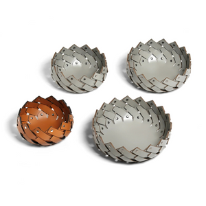 Woven Leather Strips Emptyy Pocket | Pinetti Almeria | OROA.com