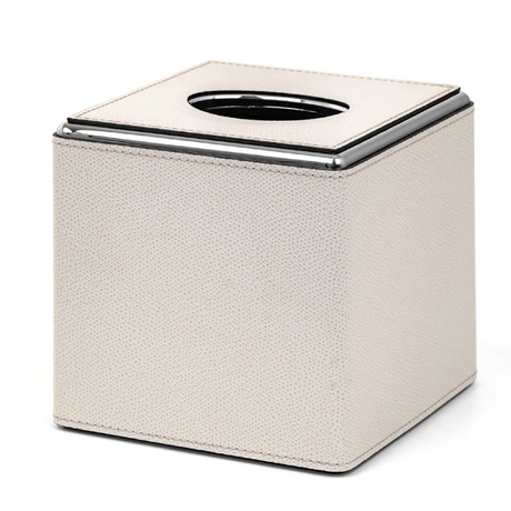 Leather Square Tissue Box | Pinetti | OROA.com