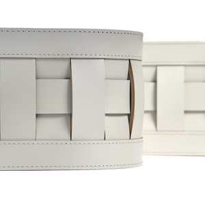 Braided Leather Washcloth Holder | Pinetti Demetra | OROA.com