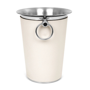 Leather Sleeve Steel Champagne Bucket | Pinetti | OROA.com