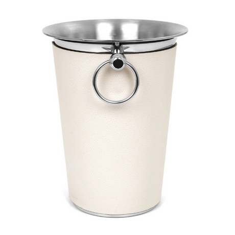 Leather Sleeve Steel Champagne Bucket | Pinetti | OROA.com