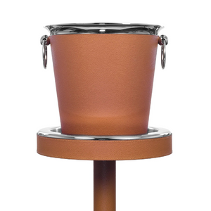 Leather Sleeve Steel Champagne Bucket | Pinetti | OROA.com