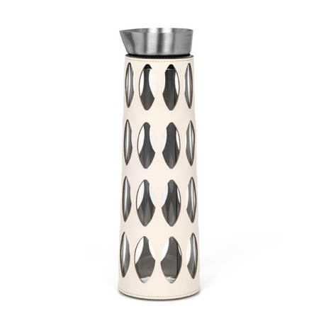 Leather Covered Glass Carafe | Pinetti Marghe | OROA.com