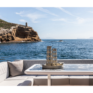 Leather Covered Glass Carafe | Pinetti Marghe | OROA.com