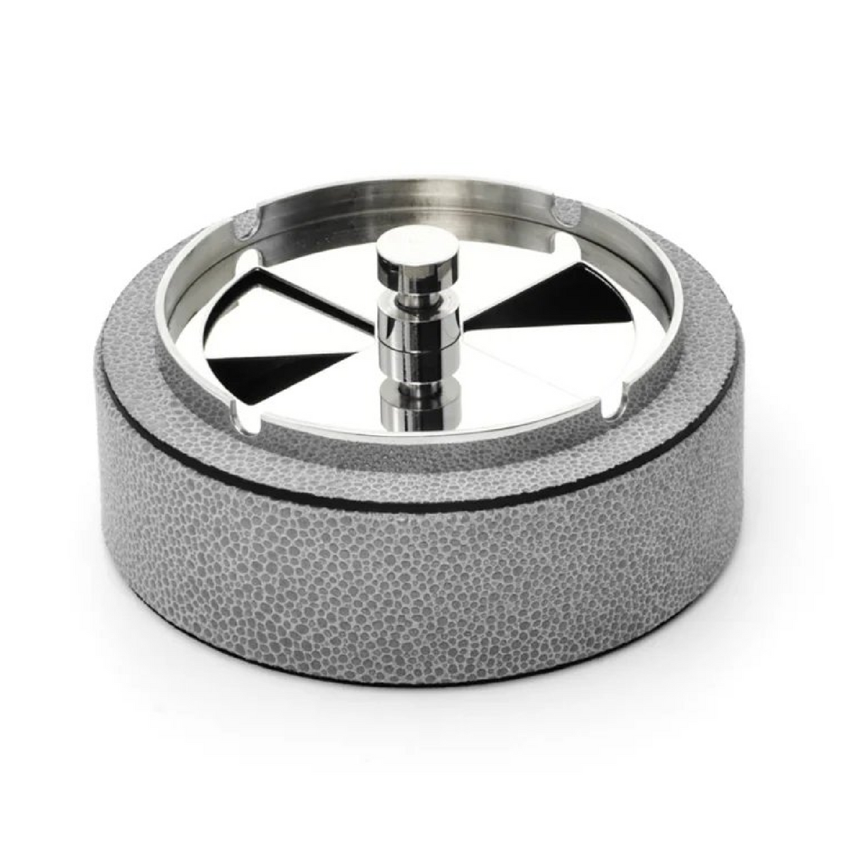 Leather Covered Revolving Ashtray | Pinetti Vento | OROA.com