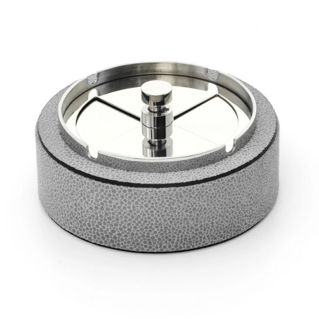 Leather Covered Revolving Ashtray | Pinetti Vento | OROA.com