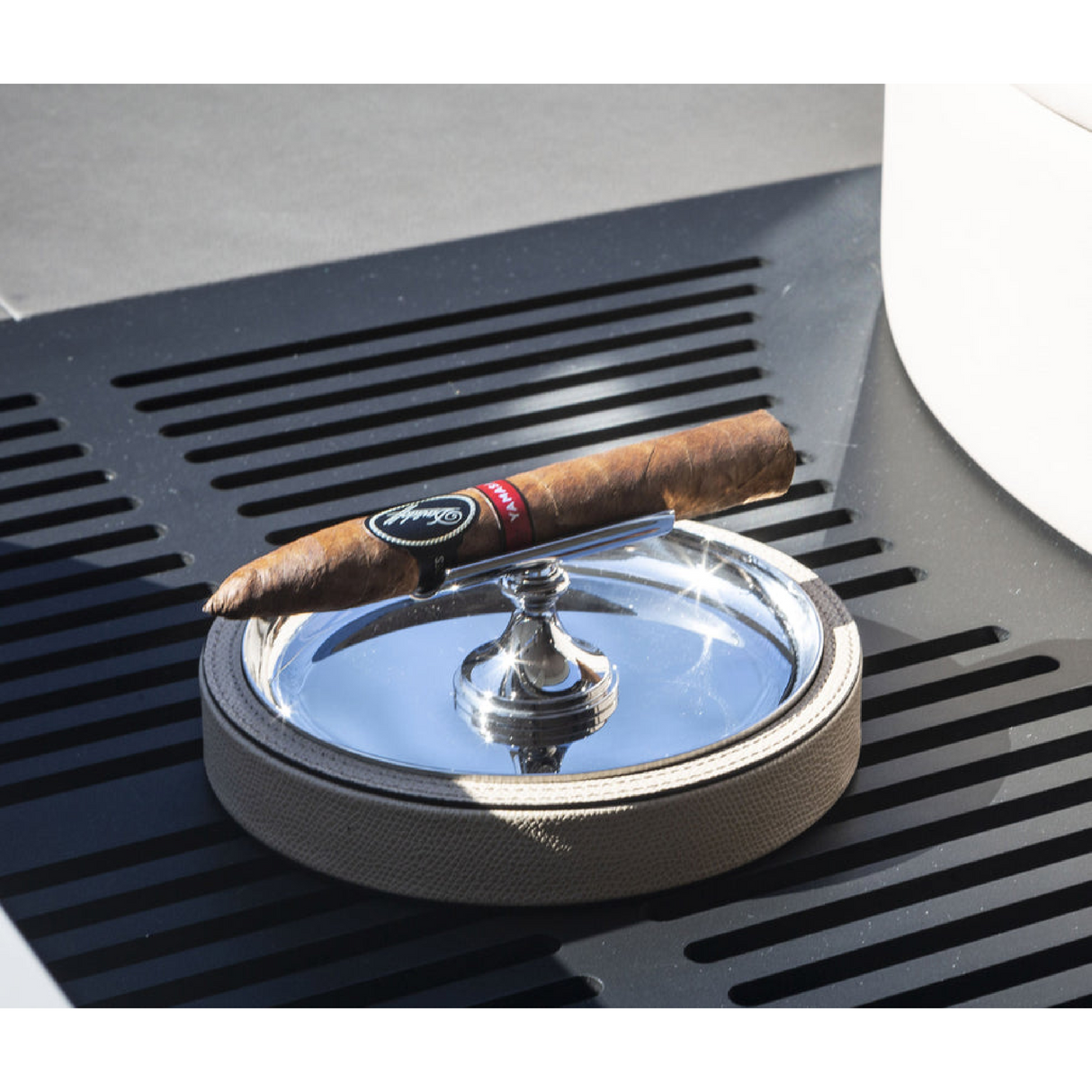 Polished Steel Cigar Ashtray | Pinetti | OROA.com