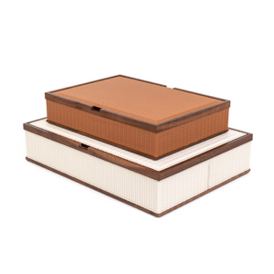 Walnut Wood Rectangular Box | Pinetti Astrea | OROA.com