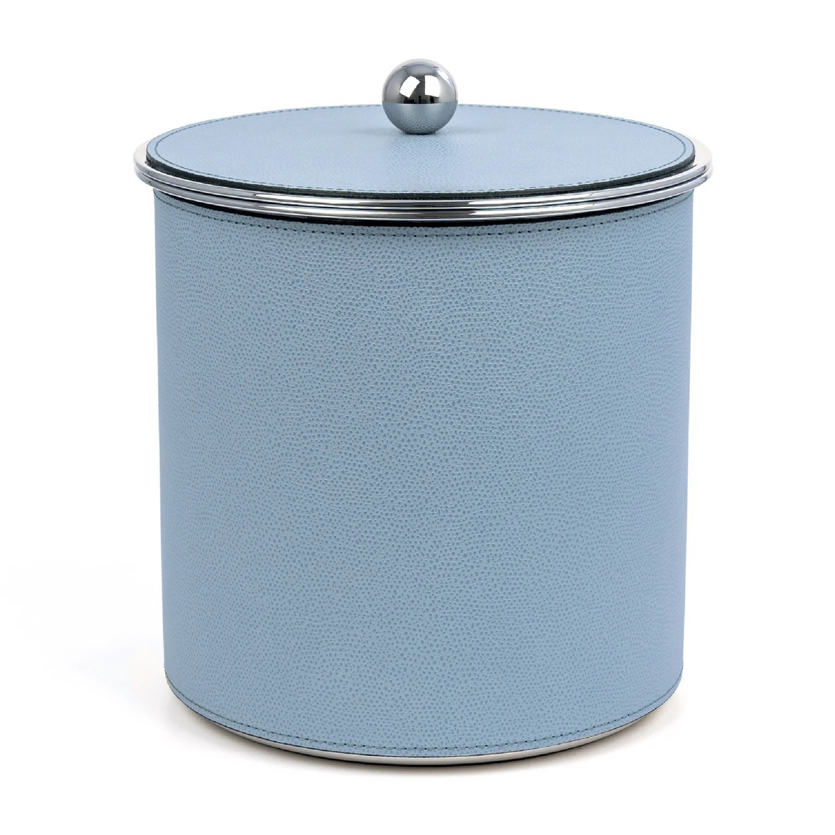 Cylindrical Leather Covered Ice Bucket | Pinetti Axel | OROA.com