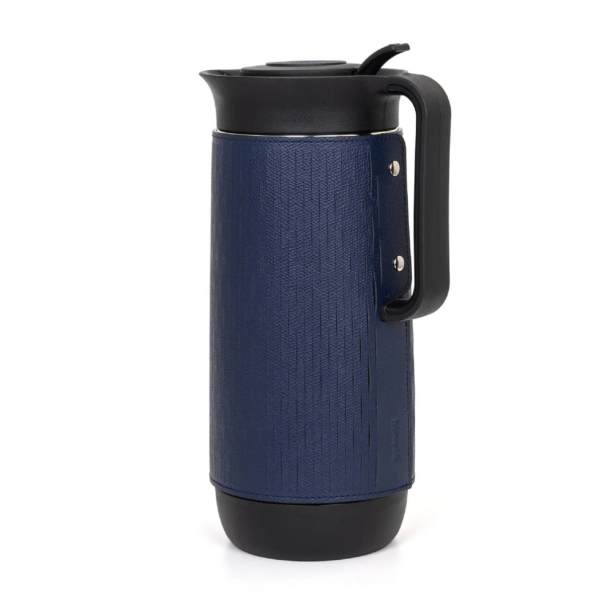 Grained Leather Covered Thermal Carafe | Pinetti Mocha | OROA.com