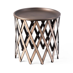 Bronzed Plate Folding Table | Pinetti Safari | OROA.com