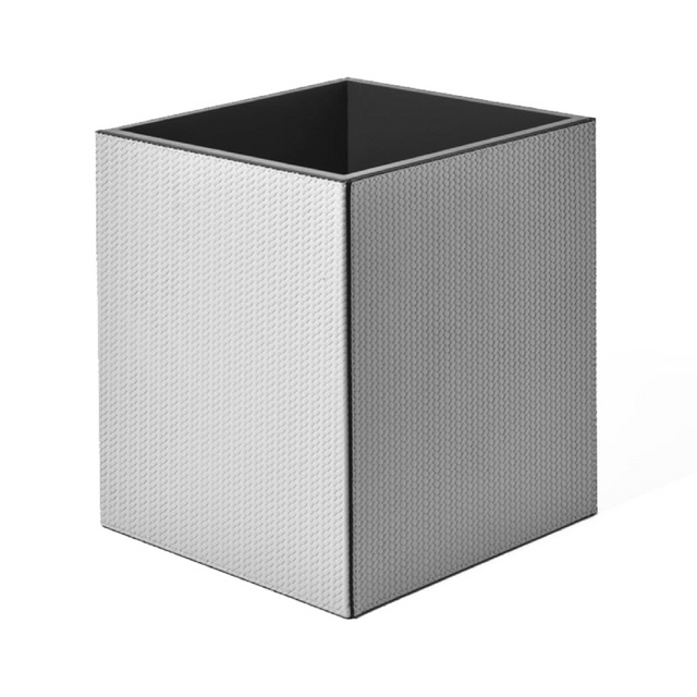 Genuine Leather Square Paper Bin S | Pinetti | OROA.com