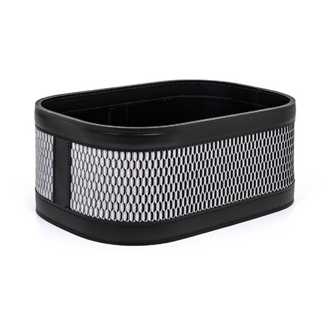 Leather & Cotton Washcloth Holder | Pinetti Nadia | OROA.com