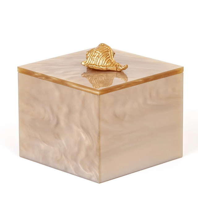 Shell Handle Cotton Pad Holder | Pinetti Bea | OROA.com