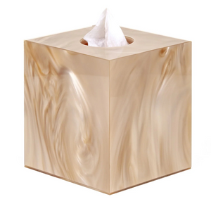 Handcrafted Cube Tissue Box | Pinetti Bea | OROA.com