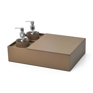 Leather Covered Sanitizing Set | Pinetti Igea | OROA.com