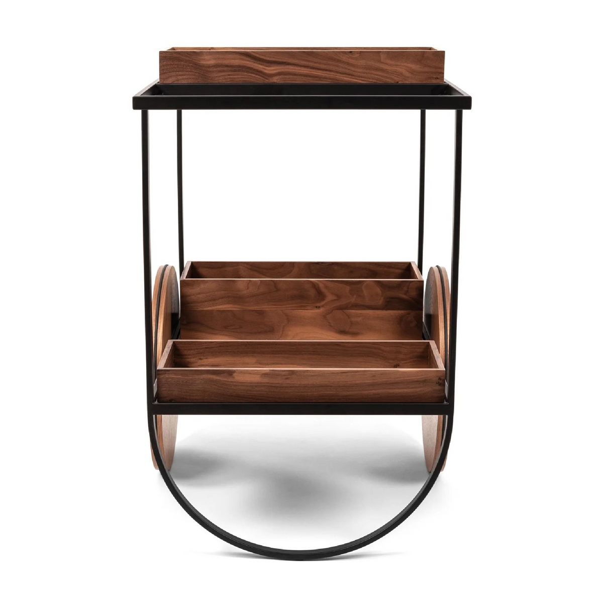 Wooden Serving Trolley | Pinetti Magenta | OROA.com