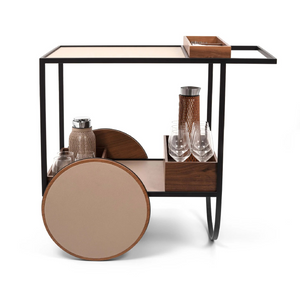 Wooden Serving Trolley | Pinetti Magenta | OROA.com