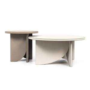 Leather Covered Side Table | Pinetti Helix | OROA.com