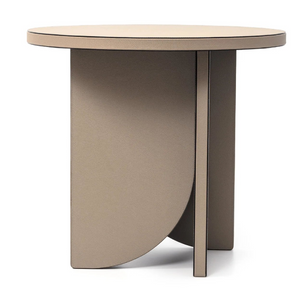 Leather Covered Side Table | Pinetti Helix | OROA.com
