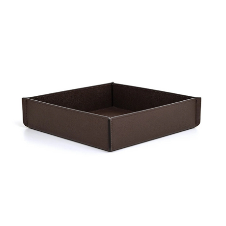 Square Leather Valet Tray | Pinetti Leslie | OROA.com