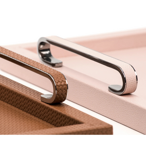 Leather Covered Wooden Tray | Pinetti Foscari | OROA.com