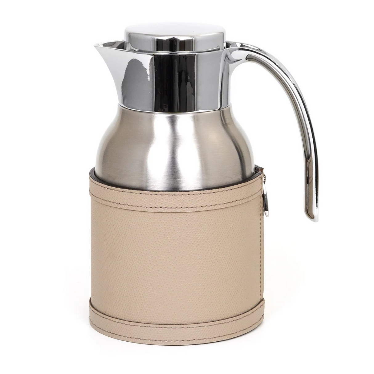 Stainless Steel Leather Thermal Carafe | Pinetti Cindy | OROA.com