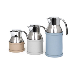 Stainless Steel Leather Thermal Carafe | Pinetti Cindy | OROA.com